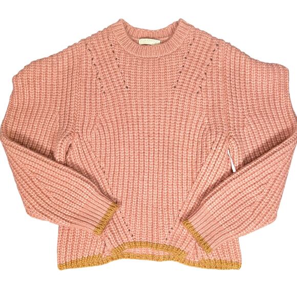 Ulla Johnson Lorena Alpaca Chunky Knit Sweater Pink Rosewood- Size M Cozy Luxe - Picture 6 of 16